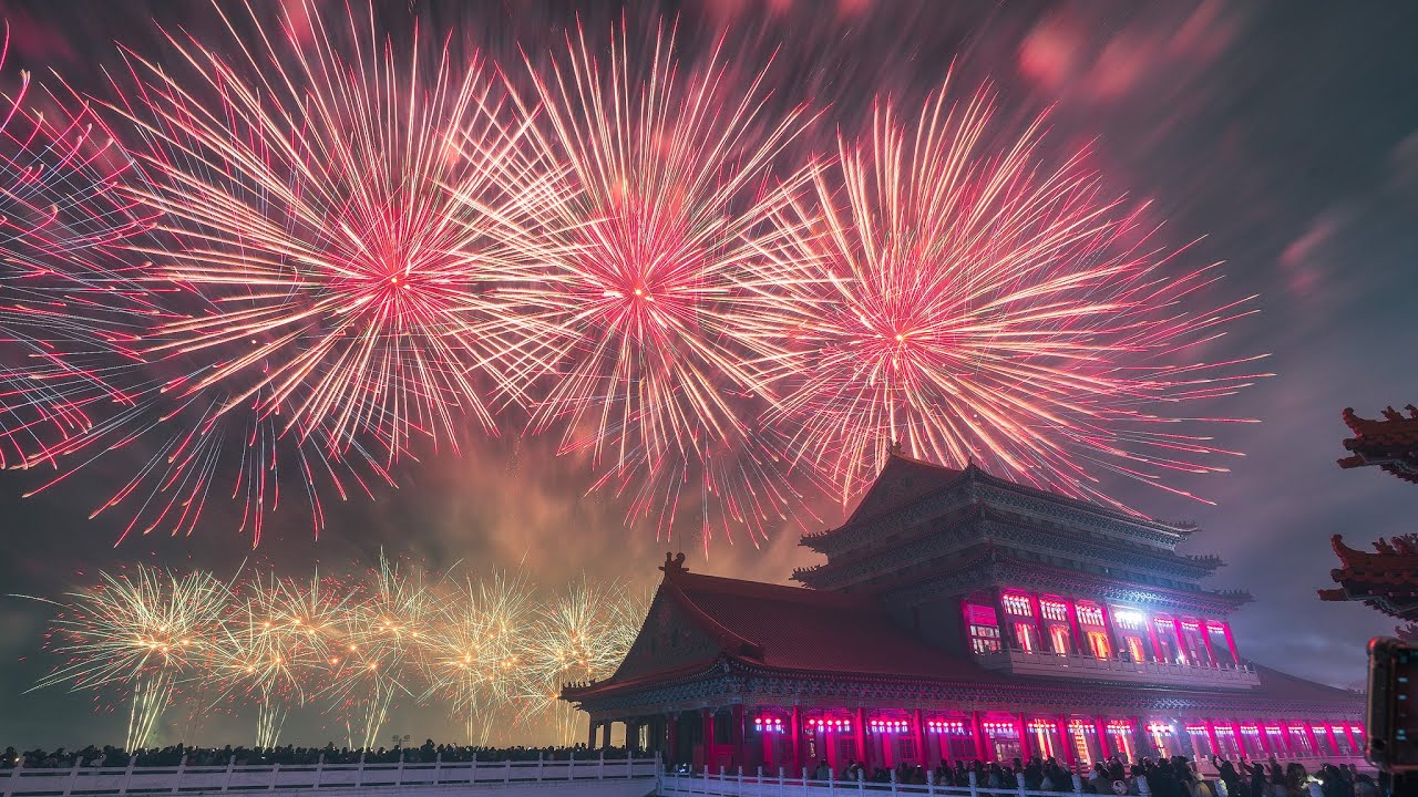 【正統鹿耳門聖母廟】第一次高空音樂煙火｜ZV-E1｜2024/02/24《Orthodox Luermen Shengmu》[4K HDR]