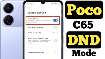 How to enable Do not disturb mode in Poco C65 || Poco C65 me do not disturb kaise on kare |
