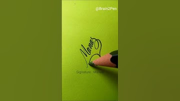 M letter sign - 17 ✍️🥰 #shorts #youtubeshorts #ytshorts #viralvideo #trending #foryou  #calligraphy💞