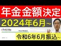 ２０２４年度年金支給額決定　２０２４年４月分（6月振込）から増額変更