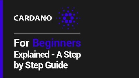 Cardano for beginners explained - A Step by Step Guide