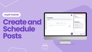 evyAI Post Writer Tutorial | How to Write and Schedule Posts News