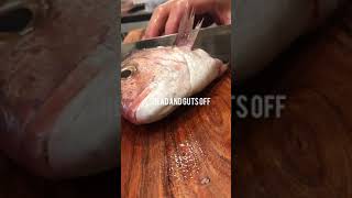 How I prepare snapper for sushi!!
