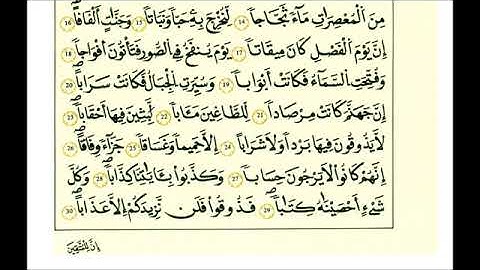 سورة النبأ - الشيخ علي الحذيفي - رواية قالون