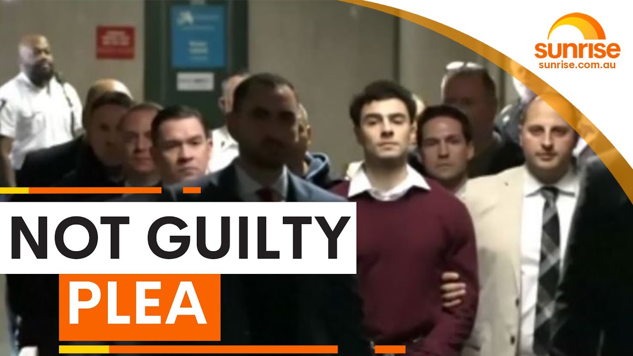 Mangione pleads not guilty to murder charges | Sunrise - YouTube