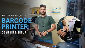 TSC 244 PRO/PLUS Barcode printer & Software printer driver Installation | Sticker&Ribbon Problem