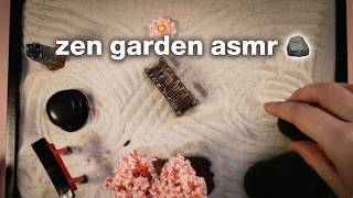 🌸 asmr zen garden • unboxing, raking &amp; placing stones