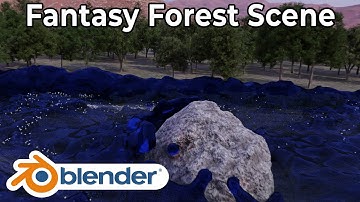 Fantasy Forest Scene In Blender