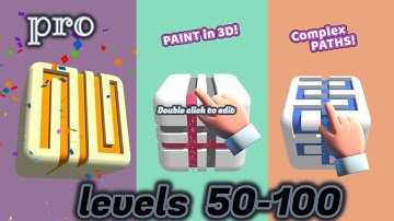 Paint the Cube Levels 50-100 Gameplay Walkthrough | (IOS - Android)