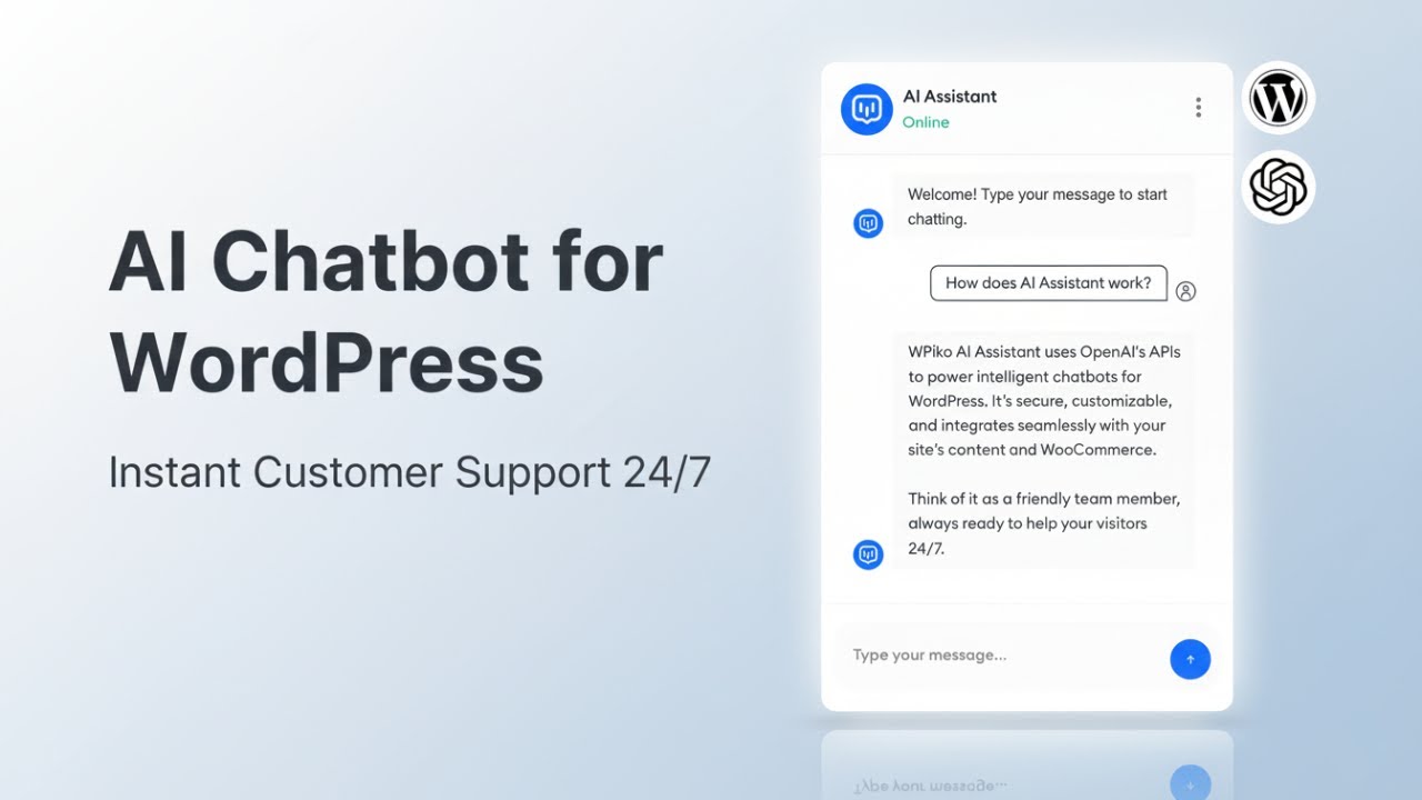 WPiko AI Chatbot – ChatGPT/OpenAI Assistant for WordPress