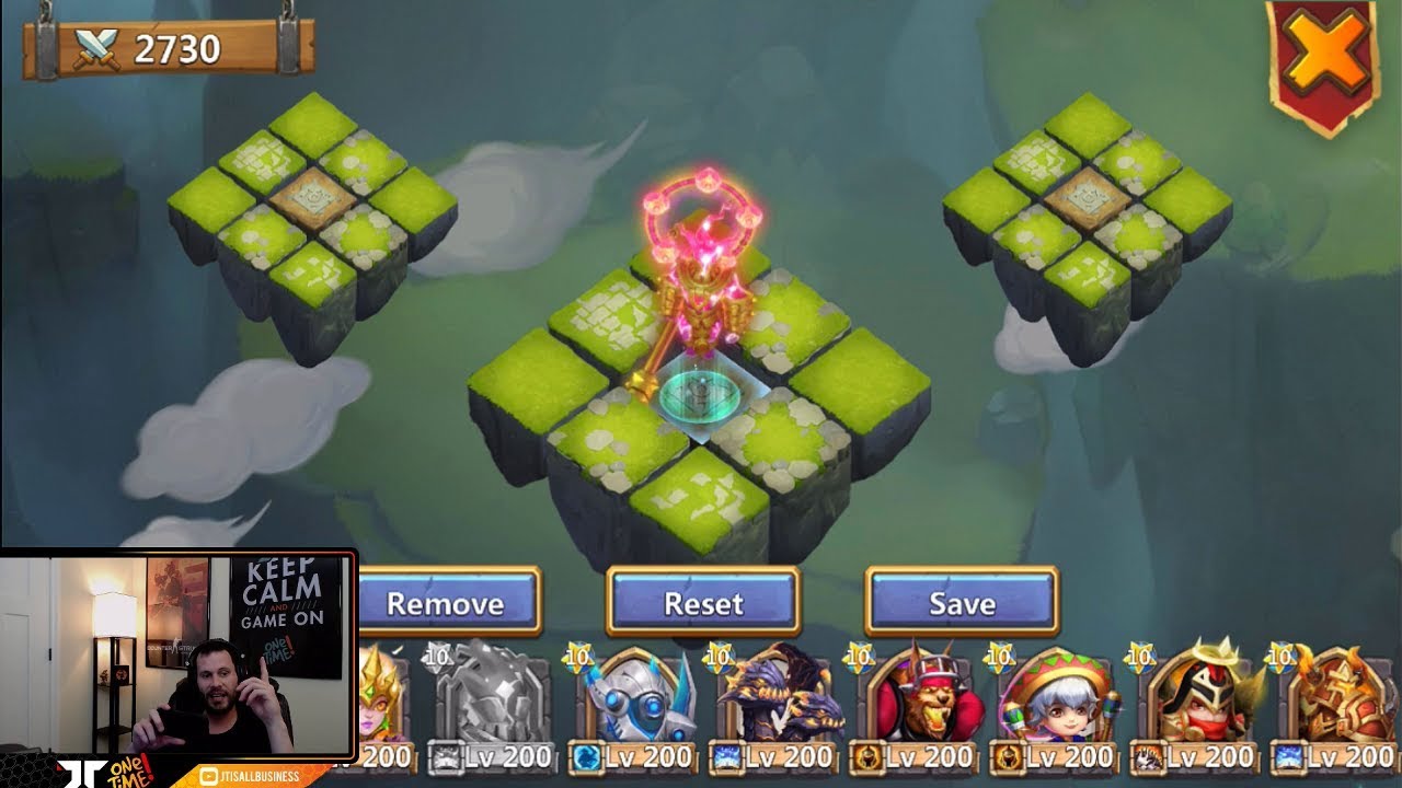 JT's Main Cirrina Storm Eater Setting Up Lost Battlefield Teams Castle Clash