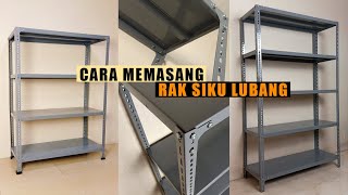 Cara Pasang Rak Besi Siku Lubang Resimi
