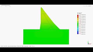 LTHA Simulation of Relative Velocity of the GERD Main Dam under a seismic event of PGA=25%g