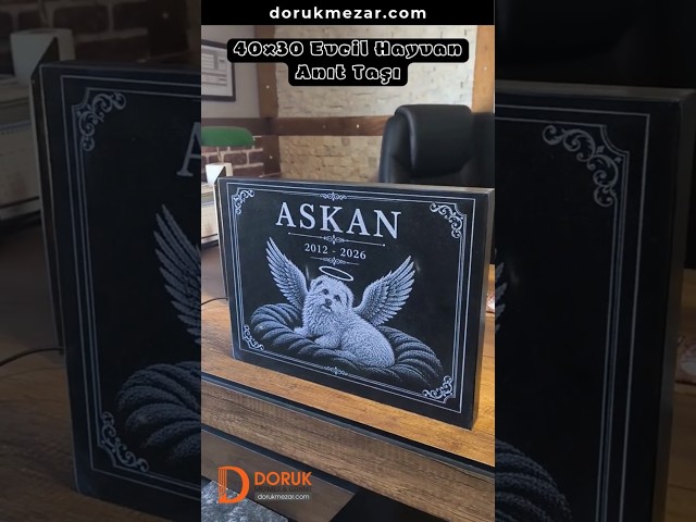Evcil Hayvan Mezar Taşı | Solmayan Lazer Resim | Kedi&Köpek Mezar Taşı | #pets #petlover #pet #kedi
