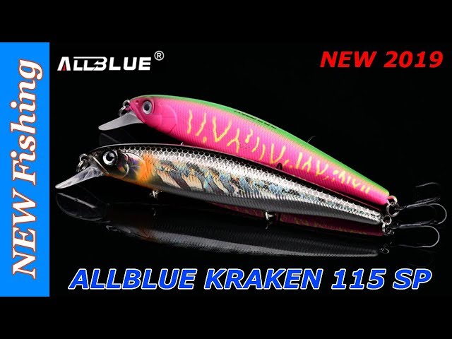 Новинка 2019!!! ALLBLUE KRAKEN 115SP — копия воблера Jackall MAG SQUAD 115 SP.