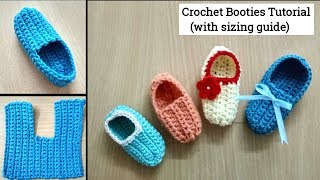 How to make crochet baby booties / shoes / slippers - जुराब बनाने का आसान तरीका  (English Subtitles)