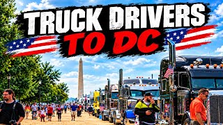 Breaking News! 50 Vehicle Pile Up Today! Truck Drivers Convoy To DC! 