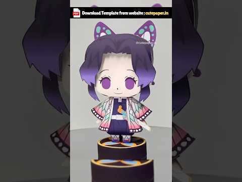 Making Shinobu Kocho From Paper Demon Slayer Figure Demonslayeredit Kimetsunoyaiba 3D Paper 