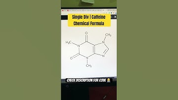 Single Div | Chemical Formula #tutorials #css #shorts