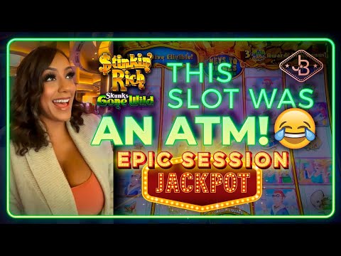 WOW! Stinkin Rich Skunks Gone Wild Slot Machine Was On FIRE! 🔥