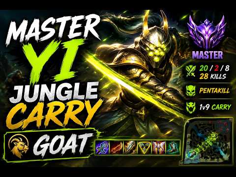 League Of Legends - Master Yii Jungle Carry - GOAT