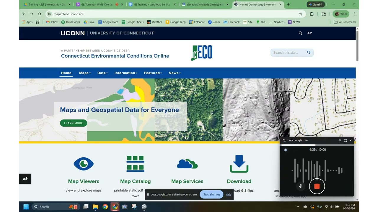 Google Earth Training   WMS Overlays