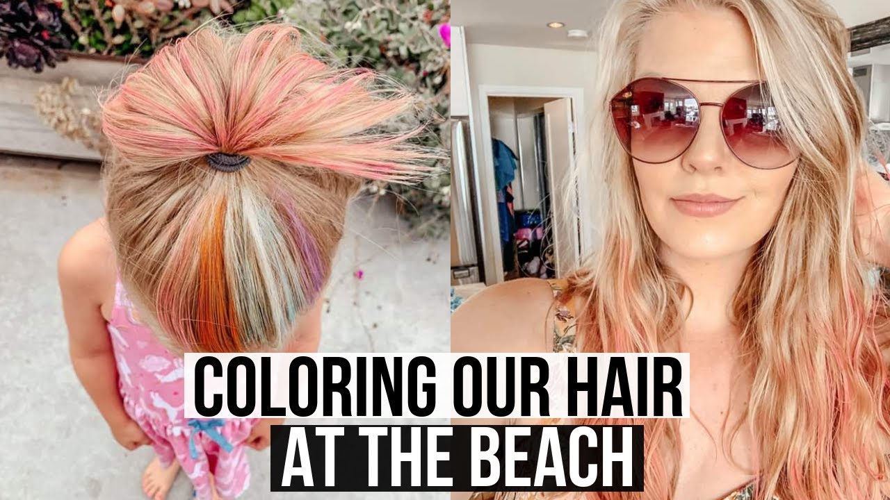 COLORING OUR HAIR | SUMMER VACATION IN SAN DIEGO | TRAVEL VLOG - YouTube