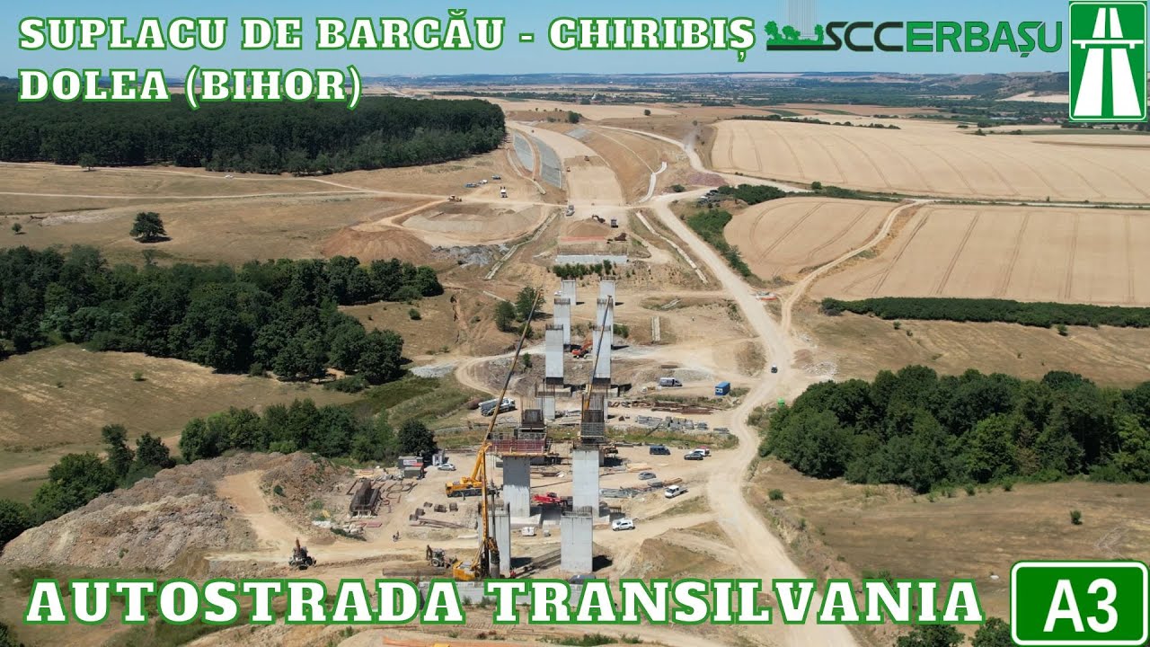 A3 , Construcții Erbașu lucrări în zona  Dolea ( Bihor ) Autostrada Transilvania Suplacu - Chiribiș