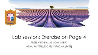 Lab 5-Ms. Word: Exercise on page 4: Writing a CV