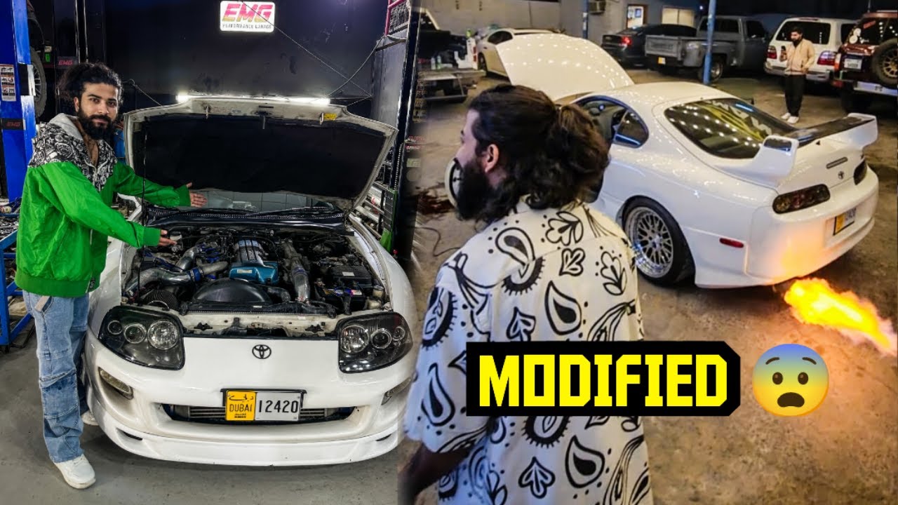 Apni Supercar Supra MK4 Ki Tagri Modification Shuru Hogai Dubai Mai 😱