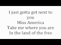 Nick Carter - Miss America (Lyrics on Screen)