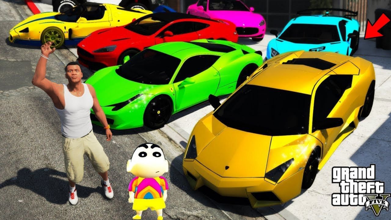Franklin Collecting Rare BILLIONAIRE SUPER CARS in GTA 5 | SHINCHAN and CHOP