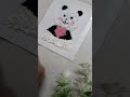 🐼#panda #art #tissue paper using #creative #craft #easycraft #artist #trending
