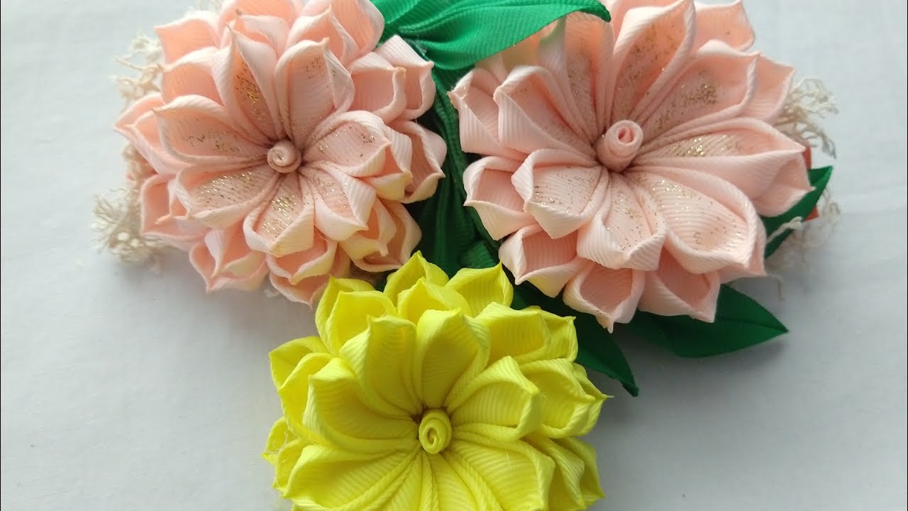 flor kanzashi 🏵️