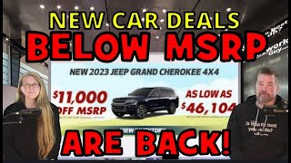 NEW CAR PRICES BELOW MSRP IN 2023, FINALLY BACK + TOP 3 NEW CARS The Homework Guy, Kevin Hunter