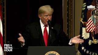 WATCH: President Trump gives remarks about human trafficking