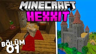 Hexxit'in BÜYÜLEYİCİ Dünyasında Gizemli bir Başlangıç - Minecraft Modlu Survival(1)