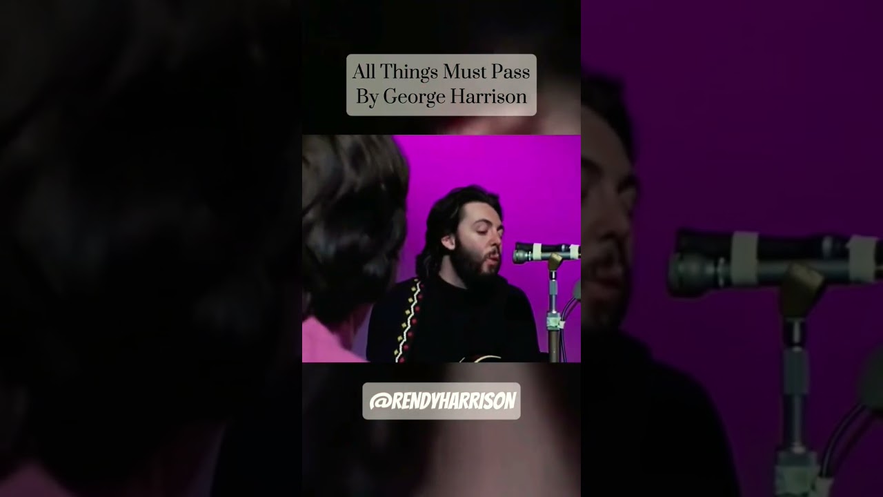 Watch The Beatles - All Things Must Pass By George Harrison on YouTube Watch The Beatles - All Things Must Pass By George Harrison on YouTube