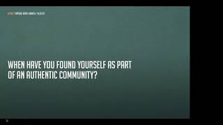 Creating Authentic Community in Education and Beyond