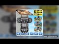 WiFi Solar Camera Three Lenses Outdoor 15MP 8K HD Low Power Battery IP Camera PIR Night Vision V380