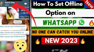 how to show offline if you are online on whatsapp | how to offline on whatsapp while using whatsapp