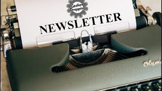 Quick Update – GOSHEN NEWSLETTER – Launching TODAY!