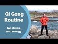 Qi gong routine for stress anxiety and energy w jeff chand
