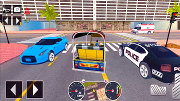Tuk Tuk auto rickshaw driver 3D game - #90 auto rickshaw driving game - Android iOS Gameplay