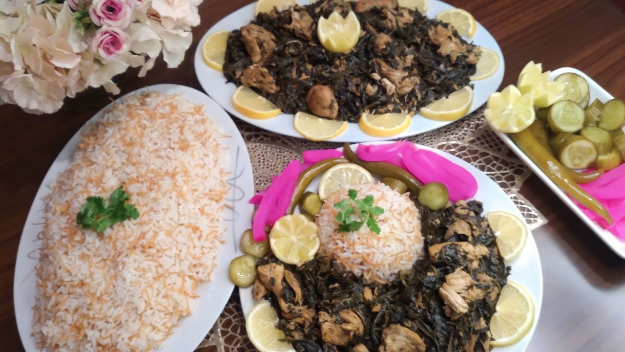 ملوخية ورق بالدجاج على الطريقة السورية أطيب أكلة ملوكية 👑😋وصفة شهية جدًا لا تقاوم