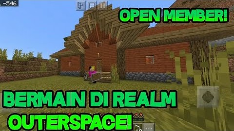 open member realm || mcpe keren outer smp (gameplay)