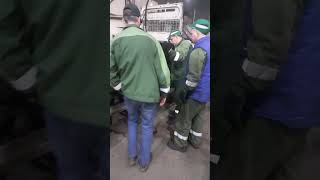 установка ДВС Д245 НА АТОБУС ПАЗ.