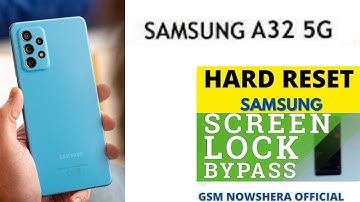 Samsung Galaxy A32 How Hard Reset Removing PIN, Password, Fingerprint pattern No PC