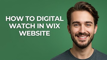 How to Digital Watch In Wix Website - GUIDE!
