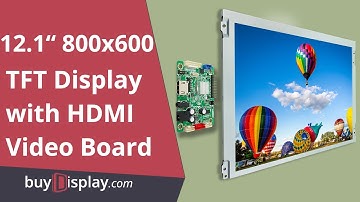 Color 12.1 inch Raspberry PI IPS TFT Display w/HDMI+Video Board,800x600